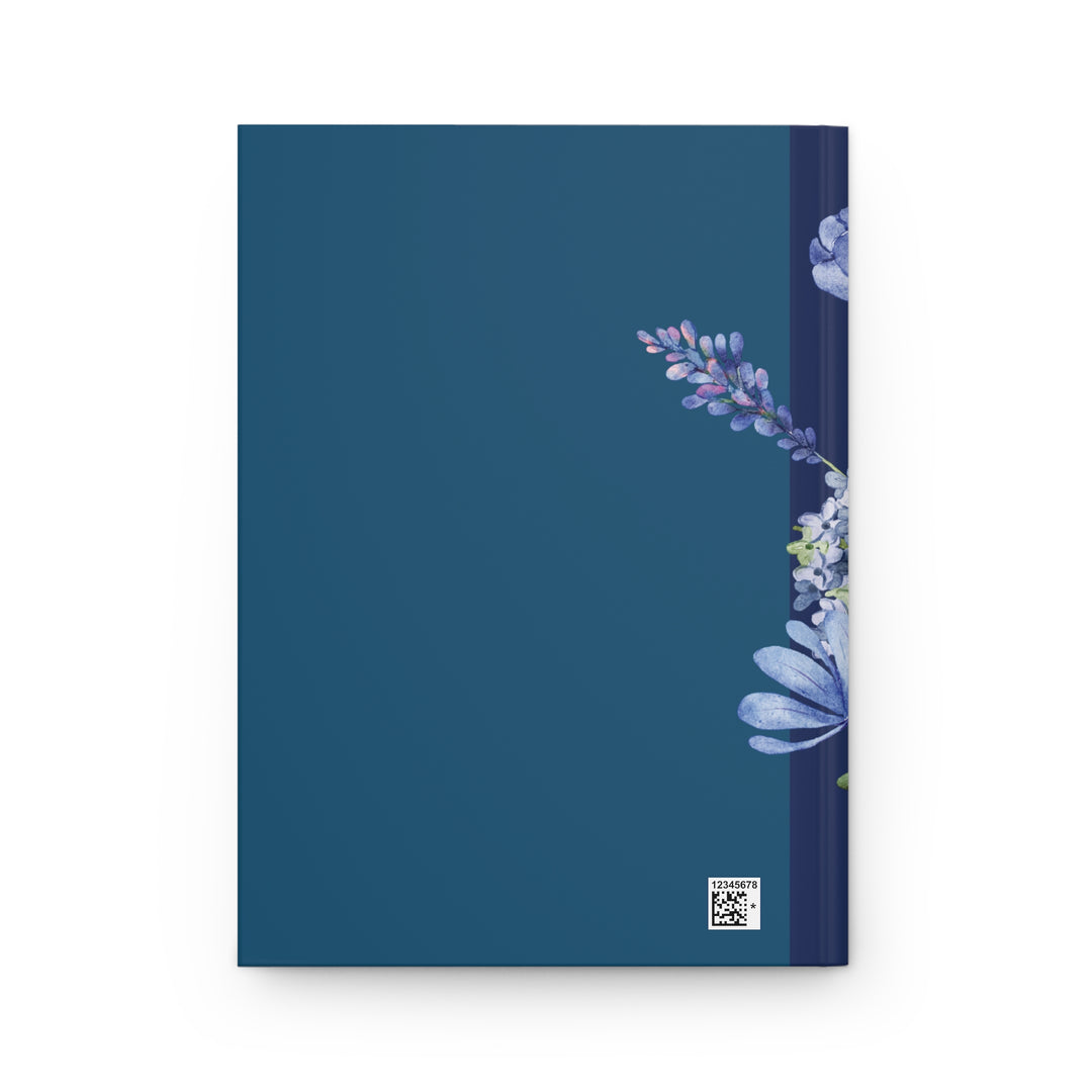 Burst of Blue Bouquet Hardcover Journal