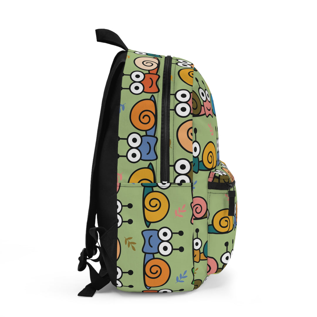 Silly Playful Snail Parade | Lightweight Printed Backpack