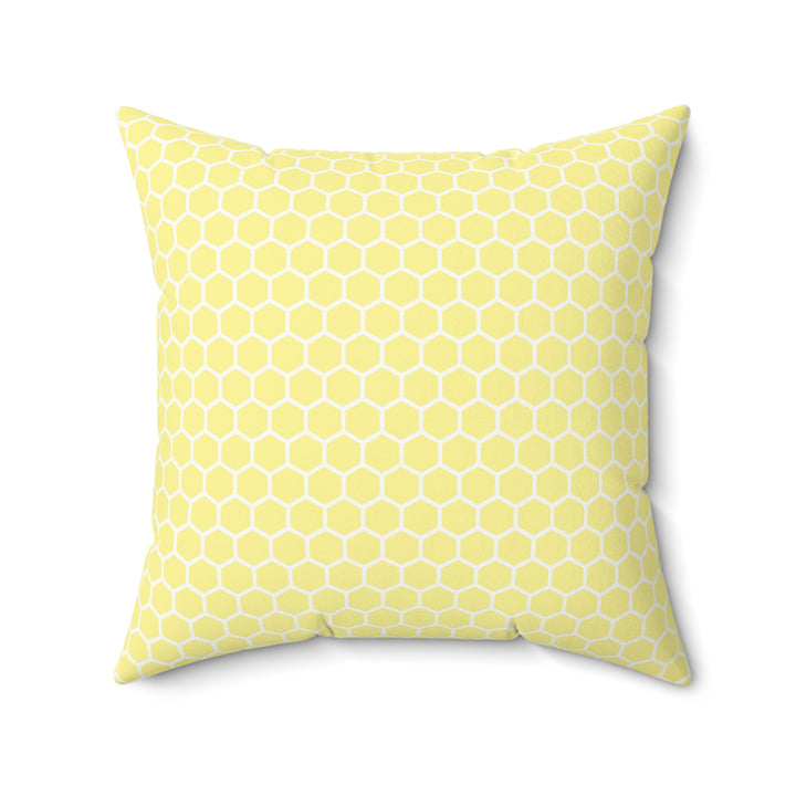 Honeycomb Reversible Coordinating Throw Pillow - Pink/Yellow