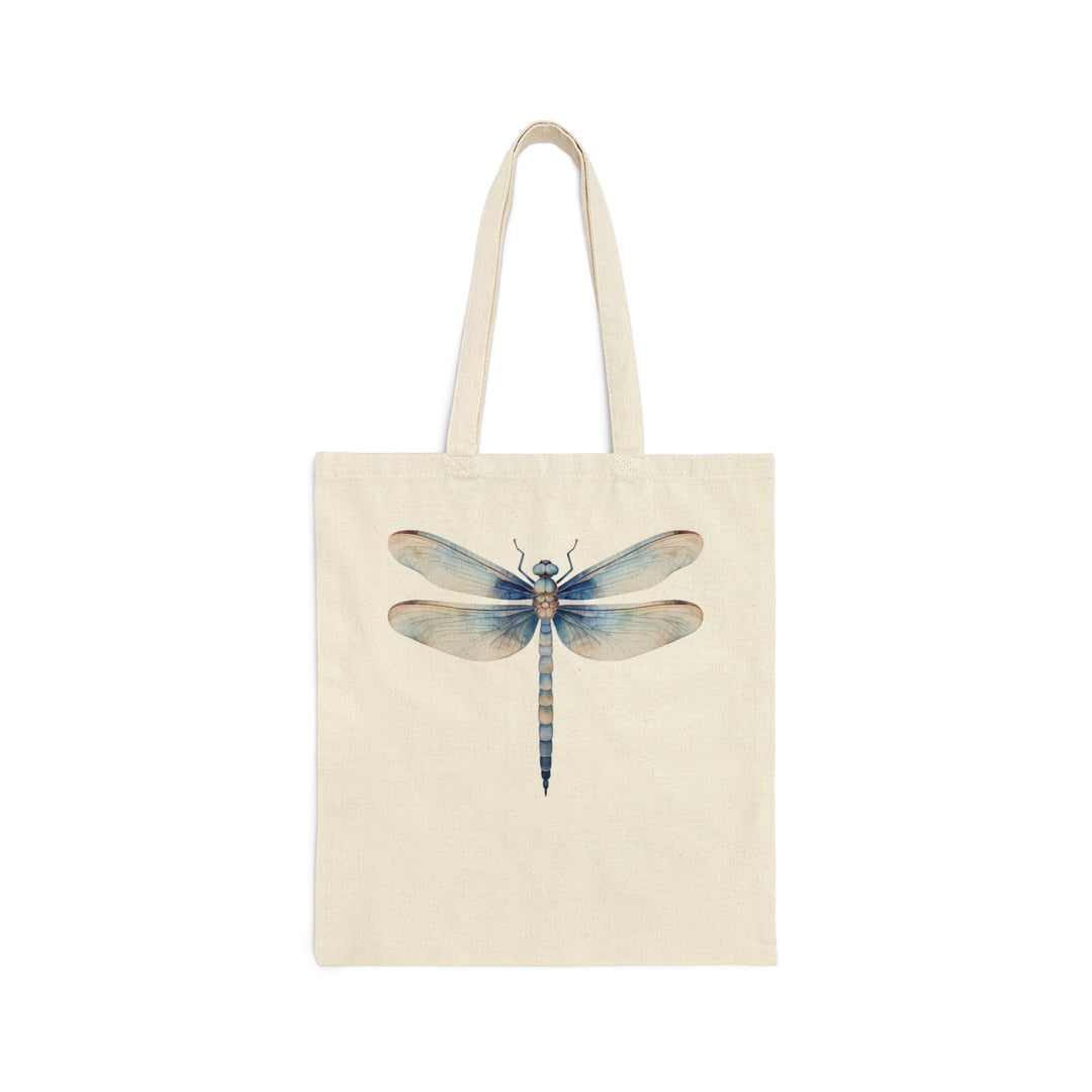 Big Bluesy Dragonfly | Reusable Canvas Tote Bag