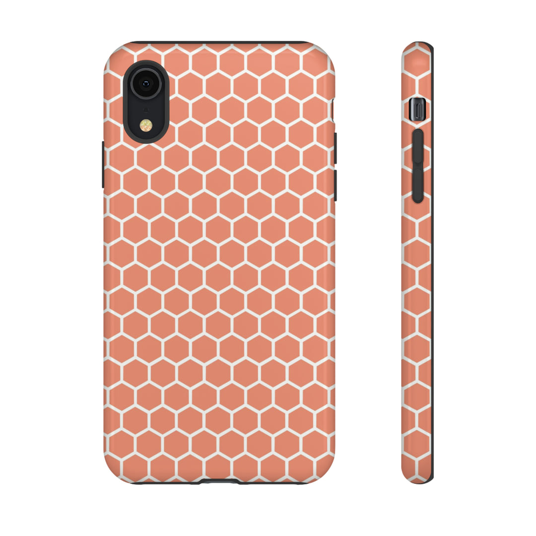 Orange Honeycomb | Phone Case for iPhone/Galaxy/Pixel