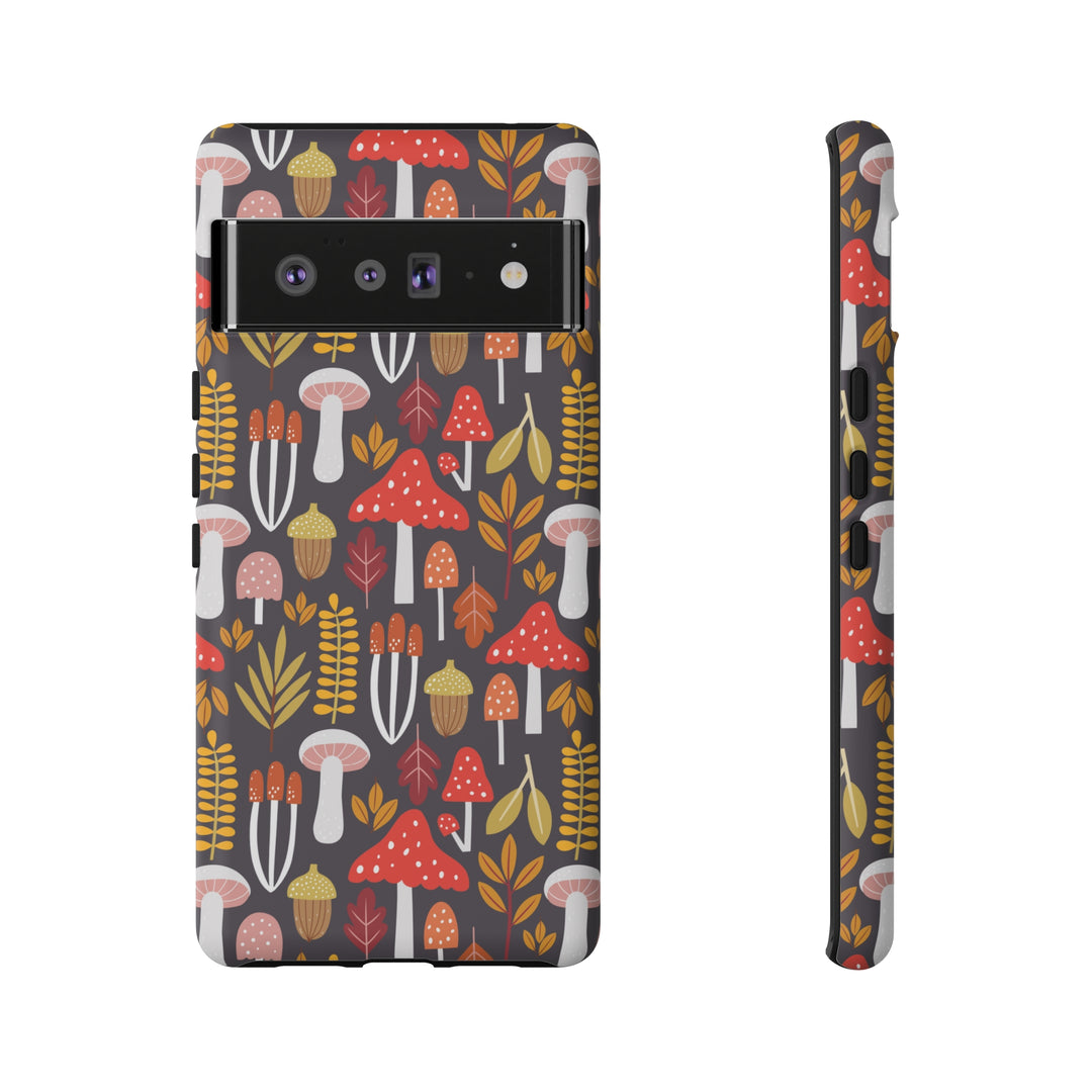 Whimsical Forest Mushrooms and Acorns Phone Case