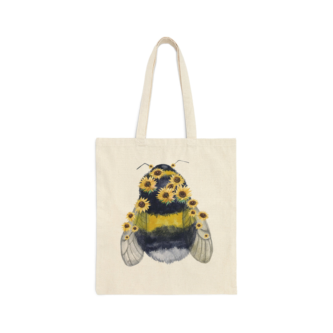 Feeling Fuzzy Bee | Reusable Canvas Tote Bag 100% Cotton