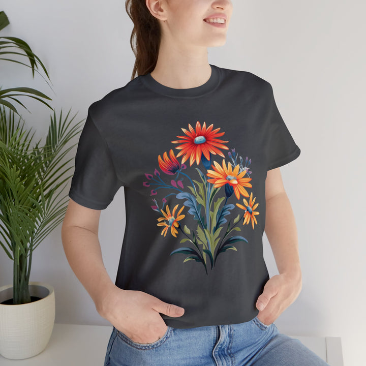 Happy Wildflower Bouquet Graphic Tshirt