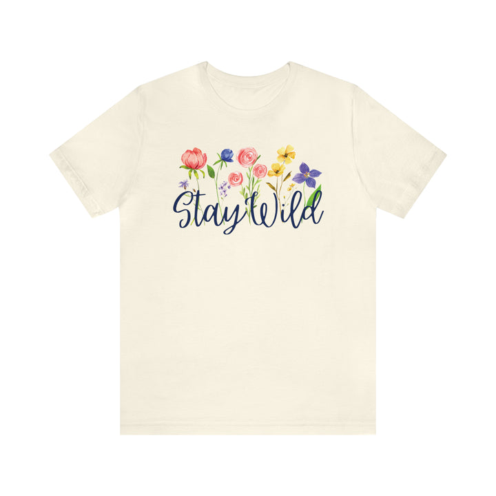 Stay Wild Watercolor Wildflowers Women's Graphic Tshirt