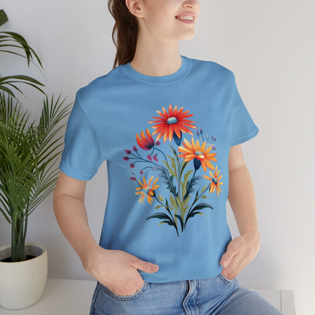 Happy Wildflower Bouquet Graphic Tshirt