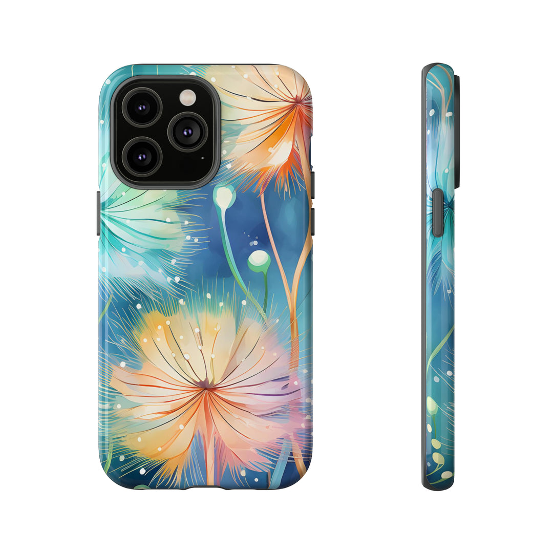 Whimsical Burst Dandelions Phone Case