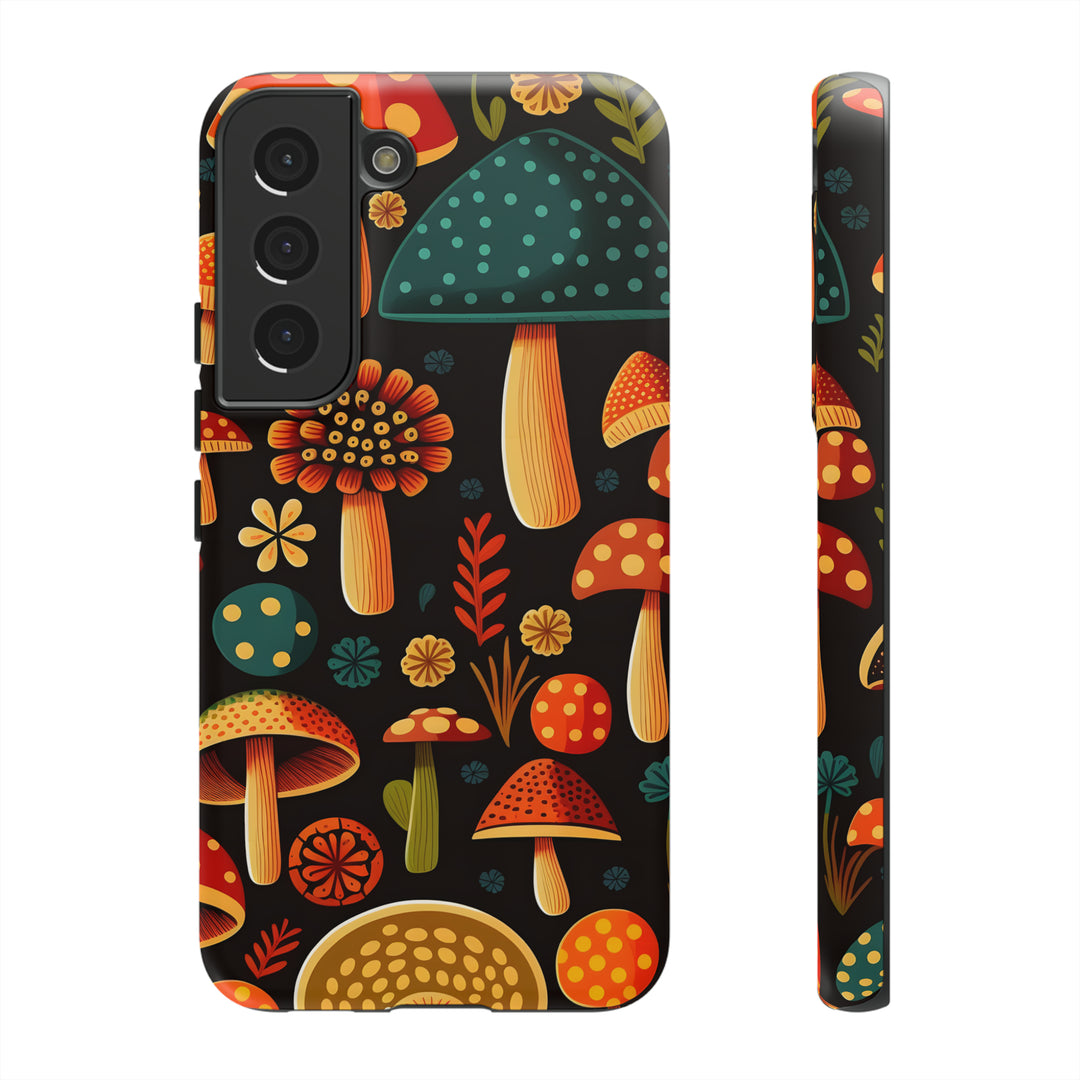 Dark Whimsy Mushroom Field Phone Case