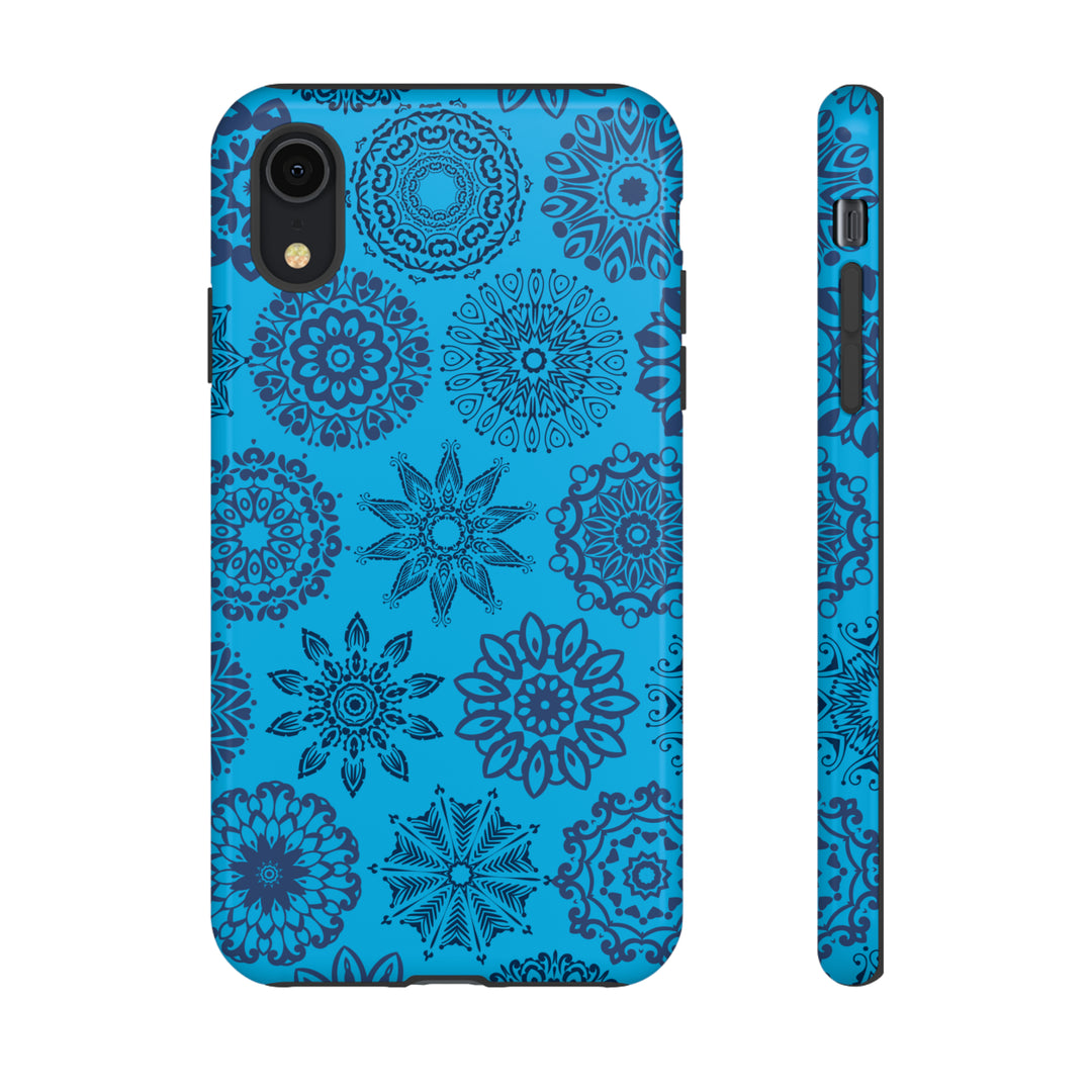 Blue Abstract Patterned Phone Case