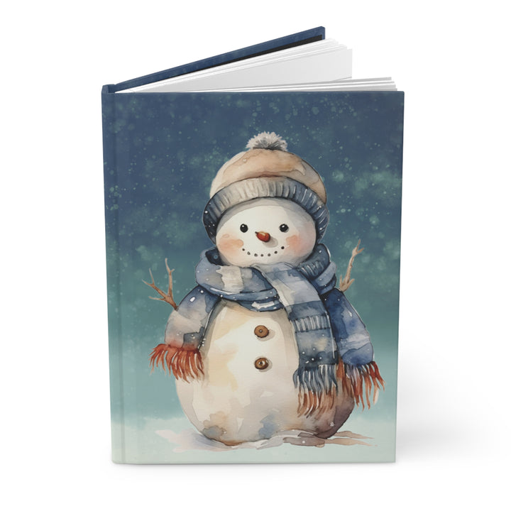 Cozy Snowman Hardcover Journal