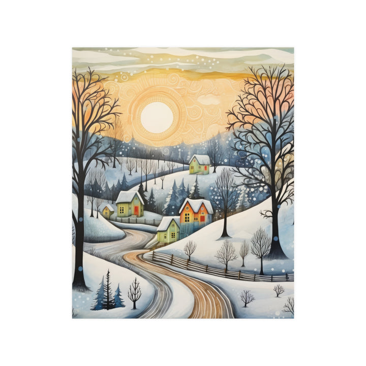 Whimsical Winter Sunshine Poster Art