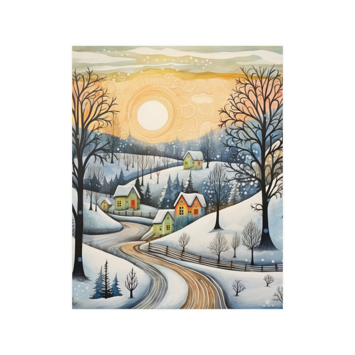 Whimsical Winter Sunshine Poster Art