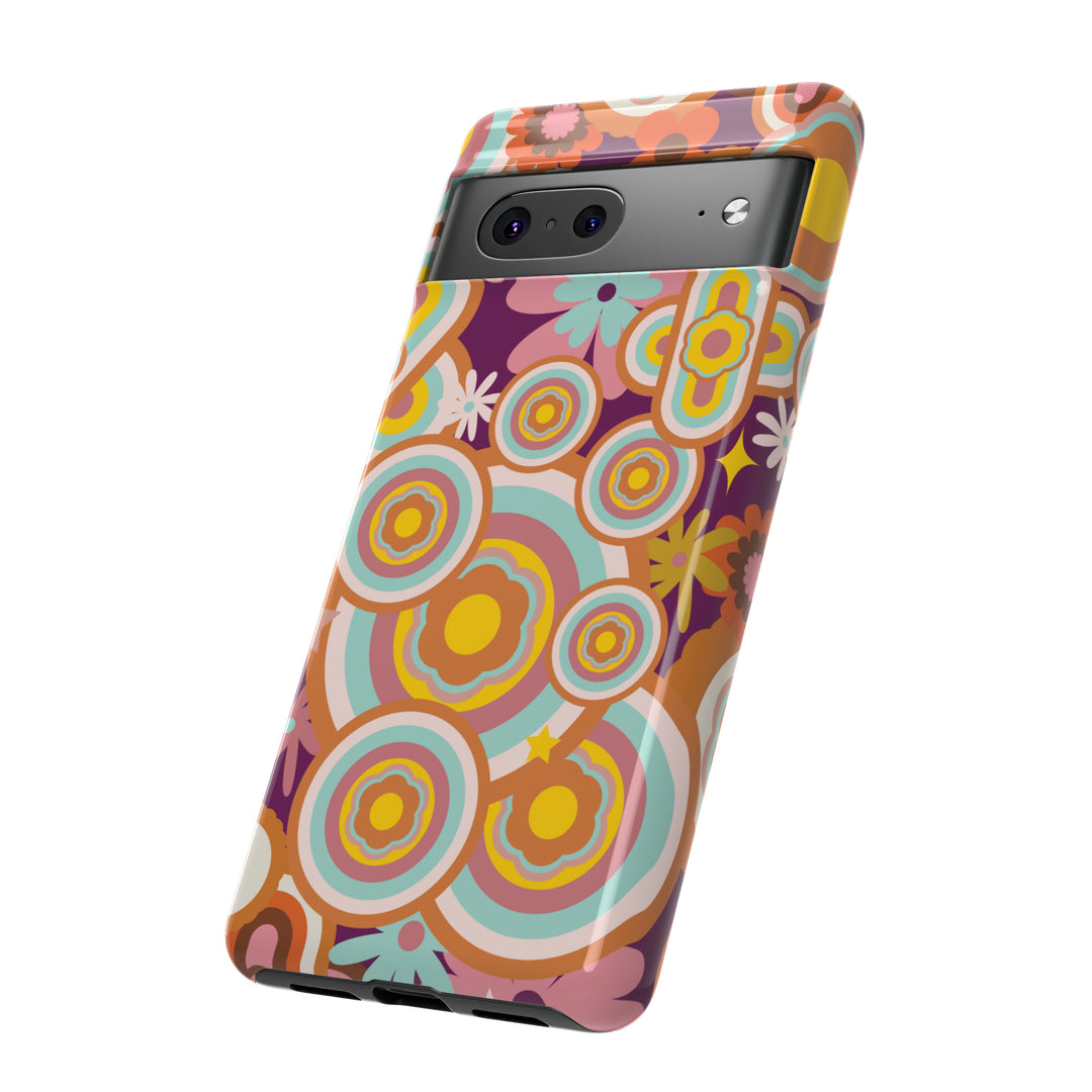 Groovy Retro Swirls Phone Case