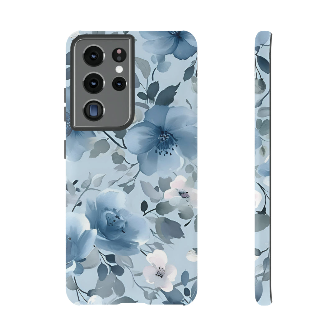 Dusty Blue Flowers | Phone Case for iPhone/Galaxy/Pixel