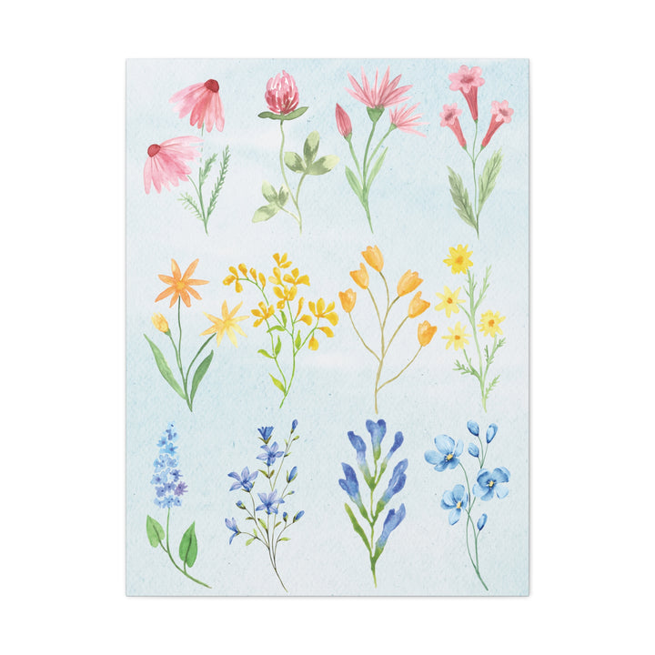 What Color Is Your Wild? Wildflower Canvas Artwork