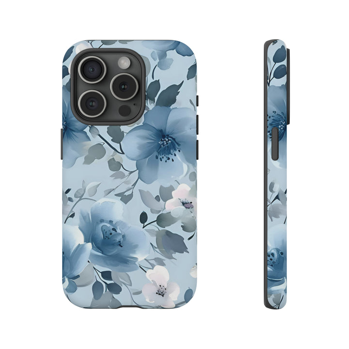 Dusty Blue Flowers | Phone Case for iPhone/Galaxy/Pixel