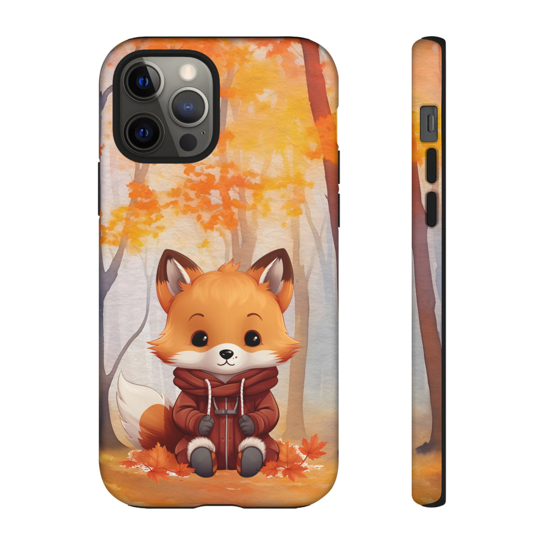 Baby Forest Fox Ready for Autumn - Samsung & iPhone Phone Case