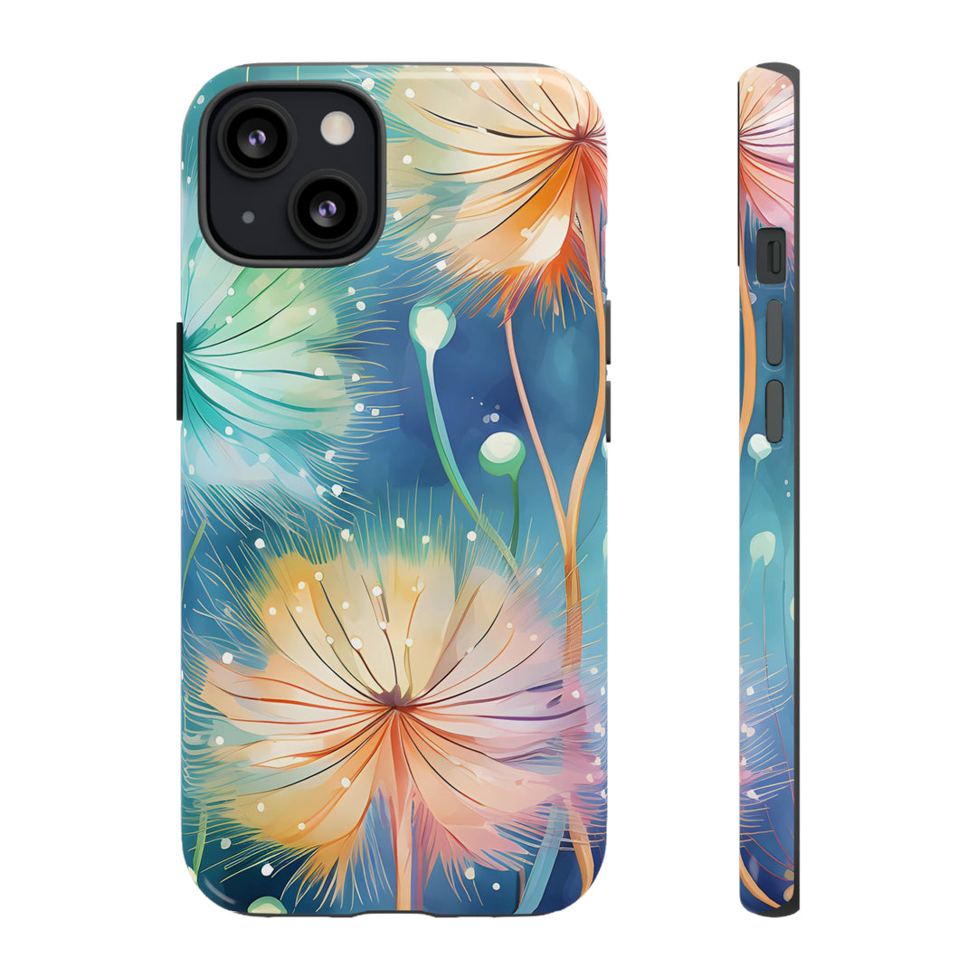Whimsical Burst Dandelions Phone Case