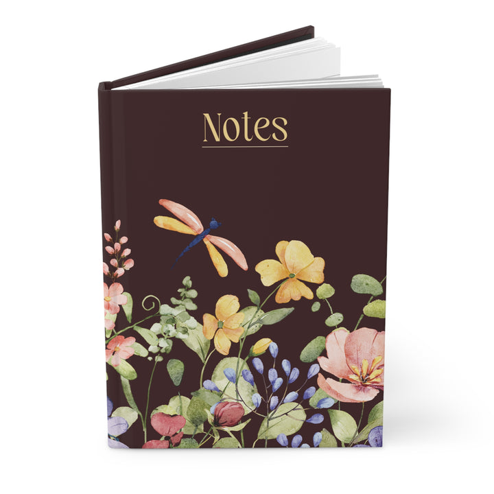 Dragonfly Wildflower Garden Notes Hardcover Journal