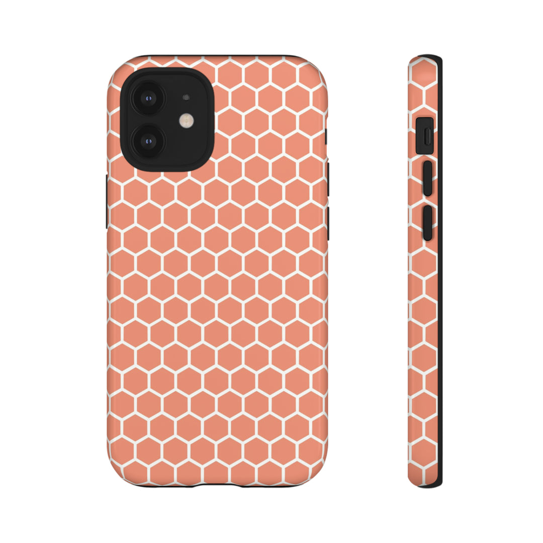 Orange Honeycomb | Phone Case for iPhone/Galaxy/Pixel