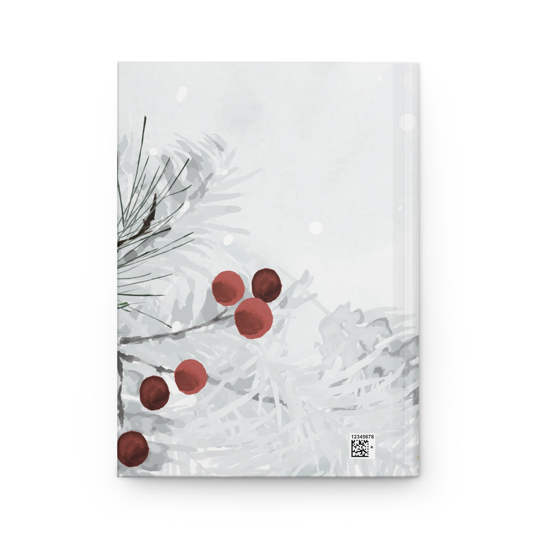 Cute Winter Penguin Hardcover Journal