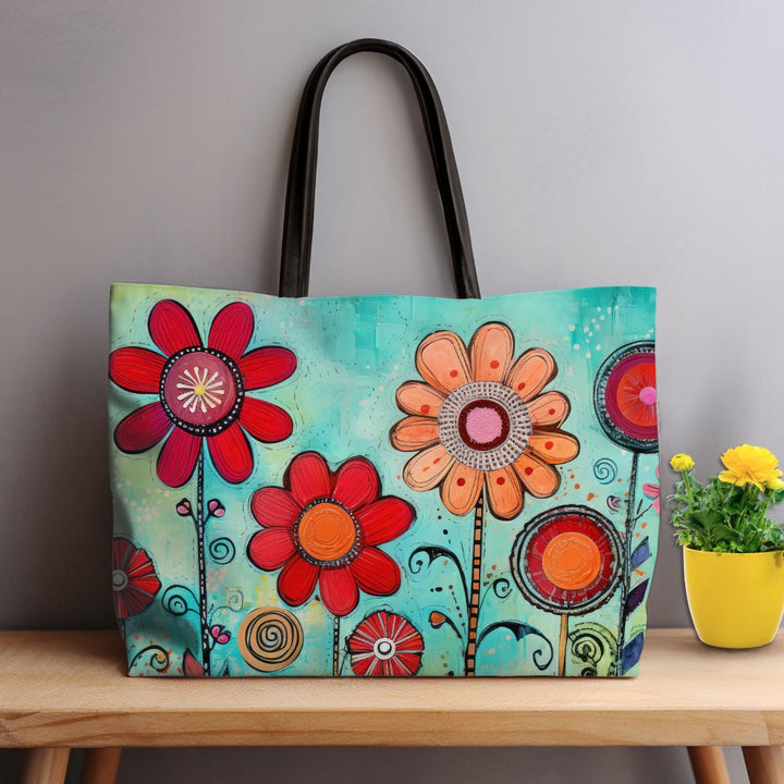 Radiant Blooms Whimsical Garden | Big Bag Everything Tote
