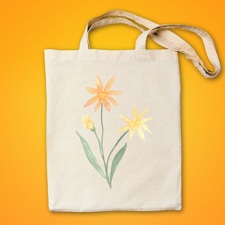 Simply Yellow Wildflower | Canvas Tote Bag