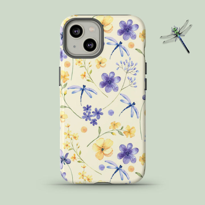 Soft Dragonflies Dancing Floral Phone Case