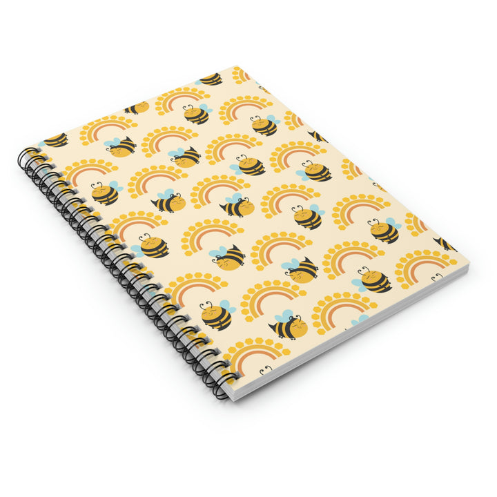 Happy Bees in the Sunshine - 8"x6" Spiral Notebook Idylissa