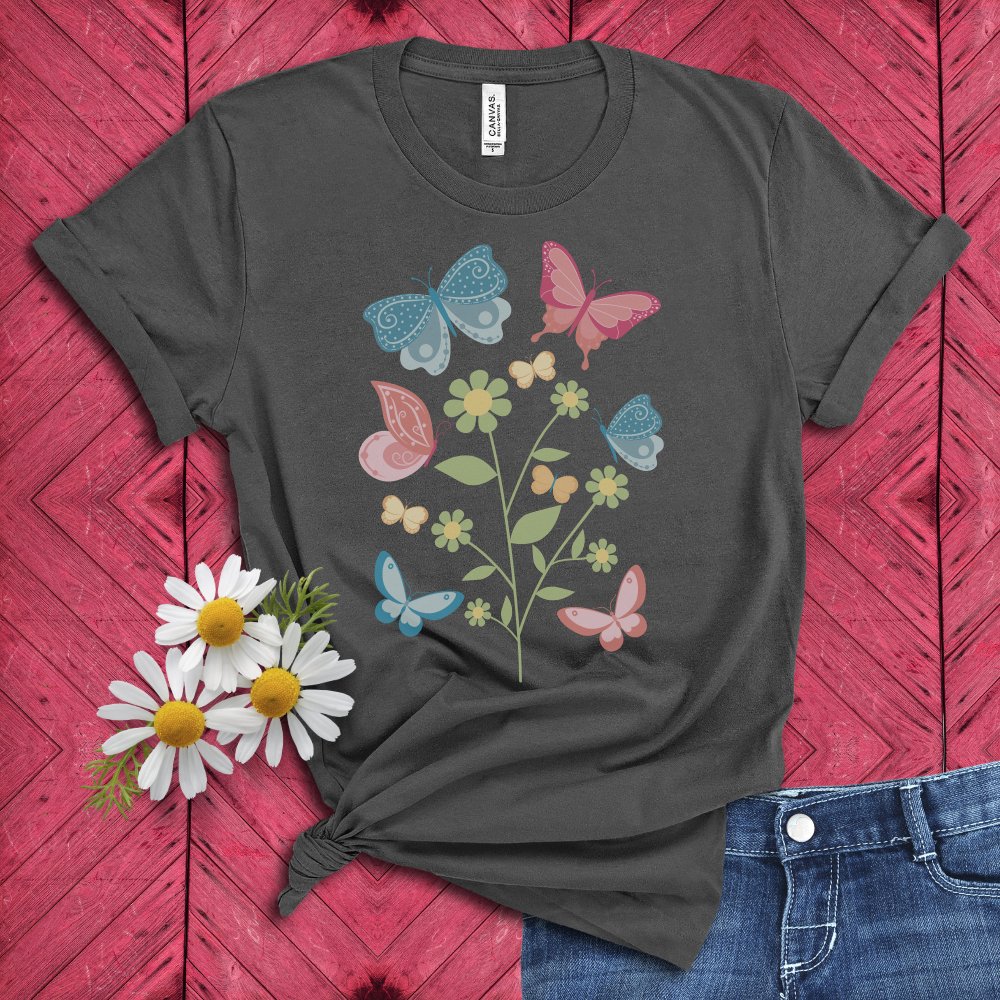 Butterfly Garden Graphic Tshirt Idylissa