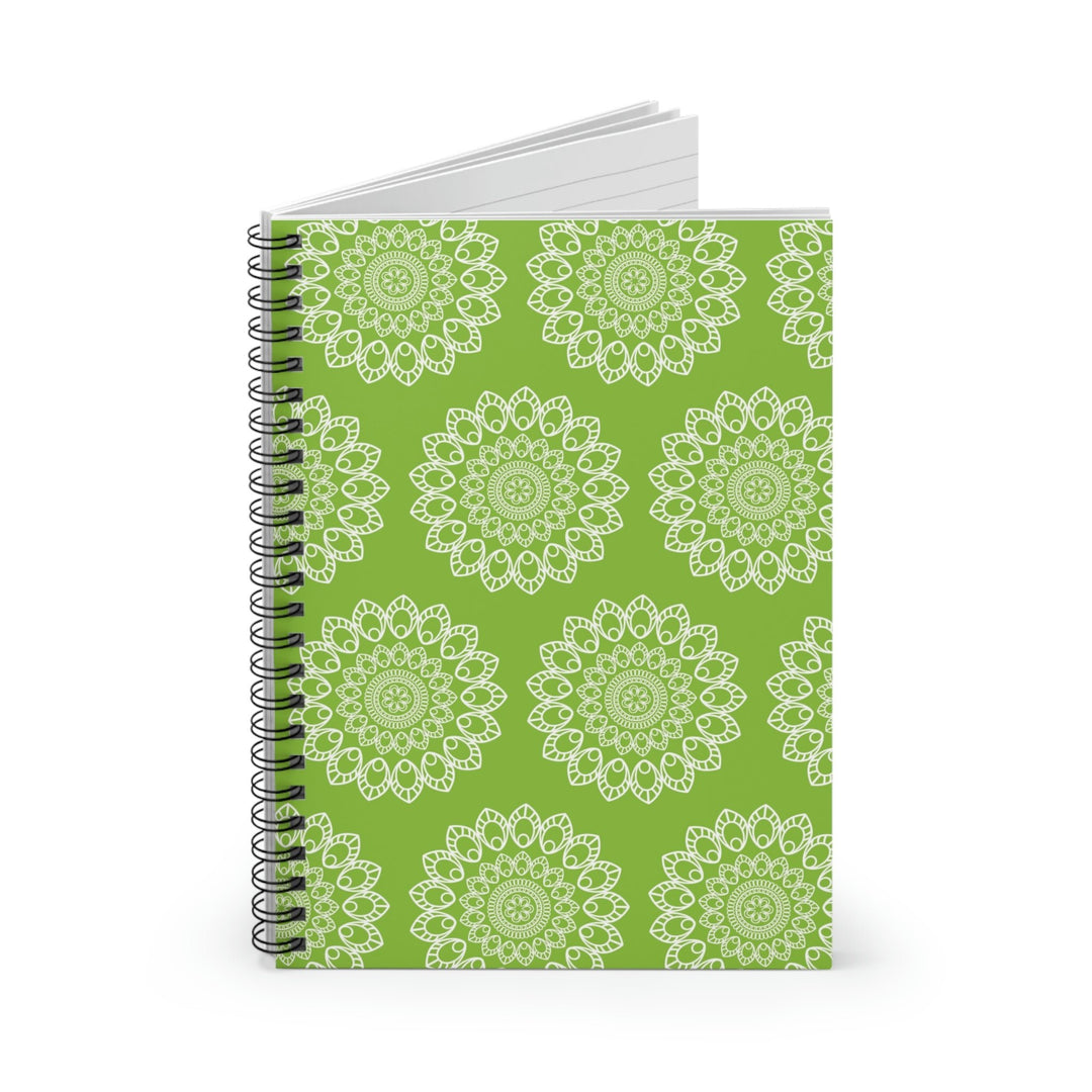 Green Burst Spiral Notebook Idylissa