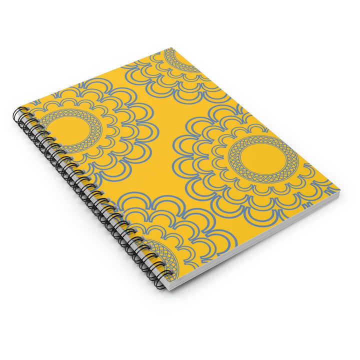 Big Flowers and Yellow Drama - Everyday Spiral Notebook Idylissa