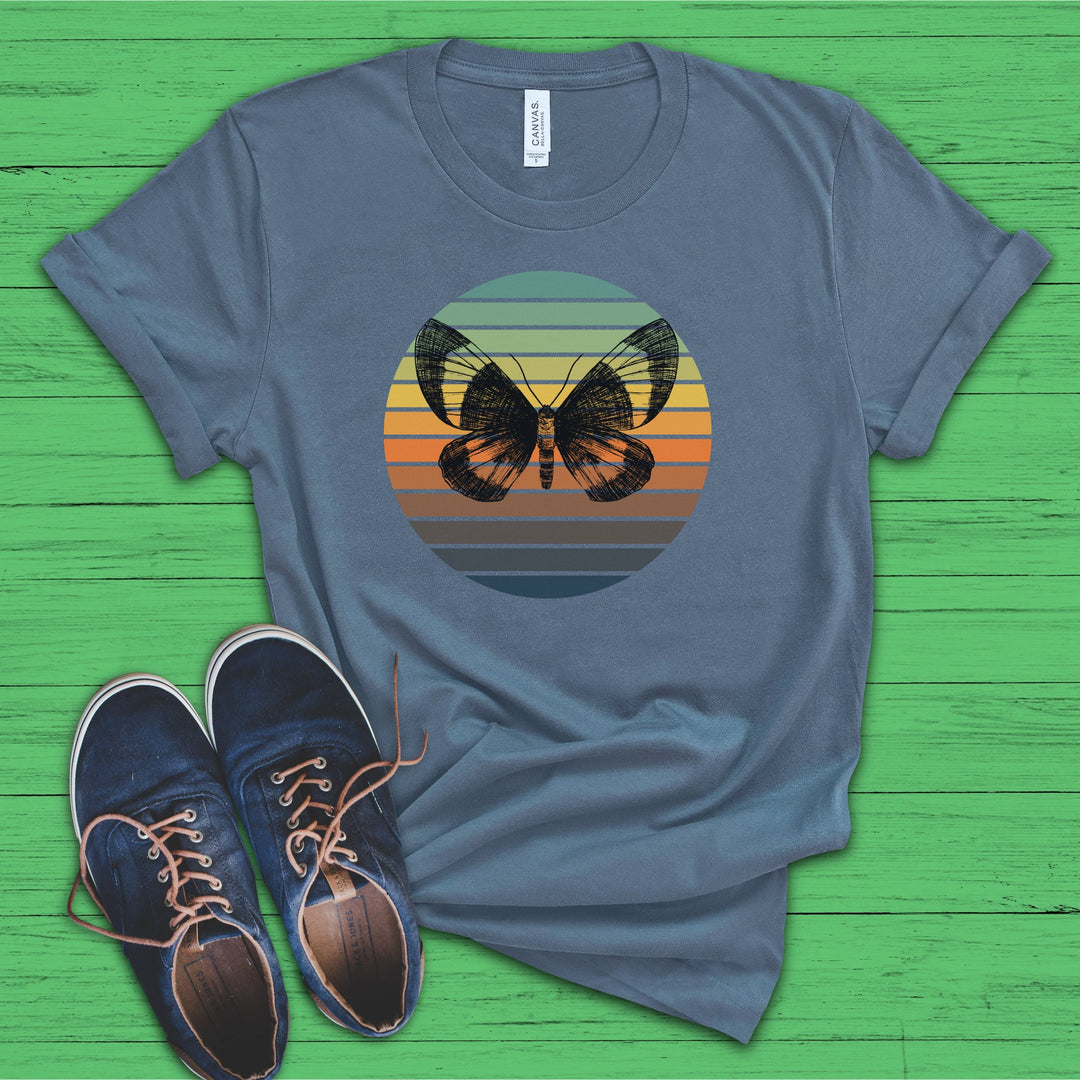 Butterfly Sunrise Graphic Tshirt Idylissa