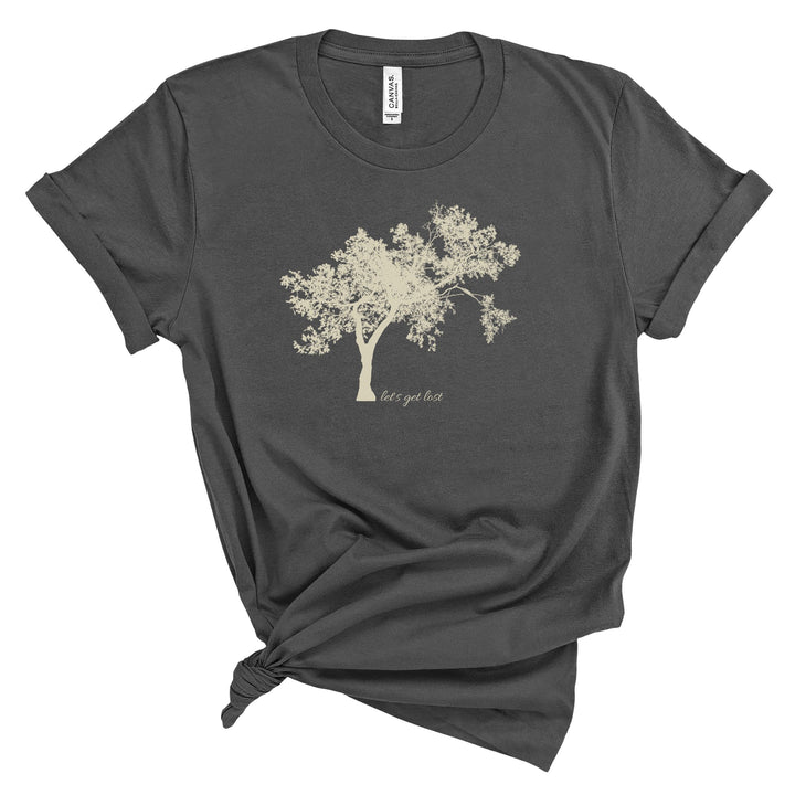 Let's Get Lost Tree Graphic Tshirt Idylissa
