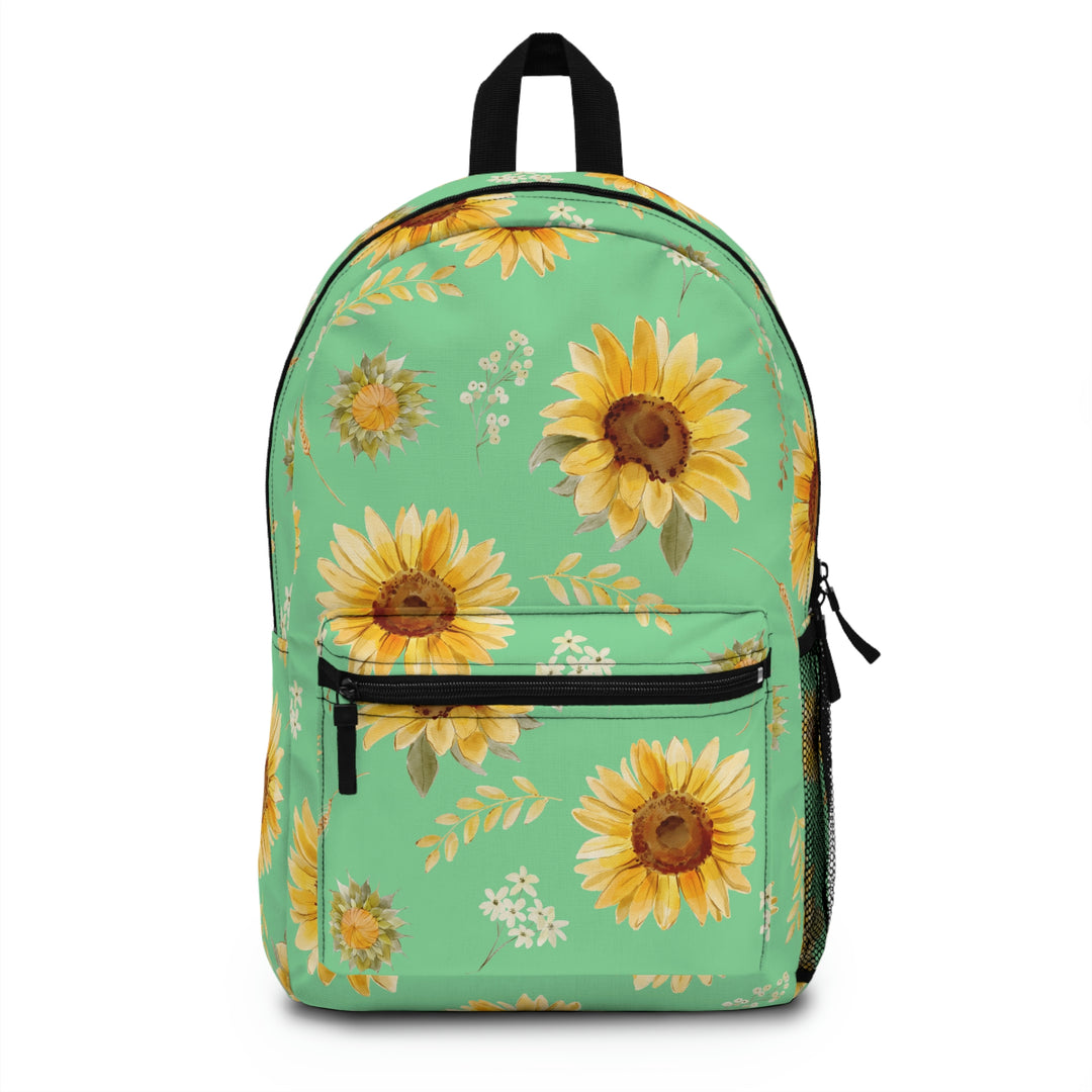 Sunflower Harvest Green Backpack Idylissa