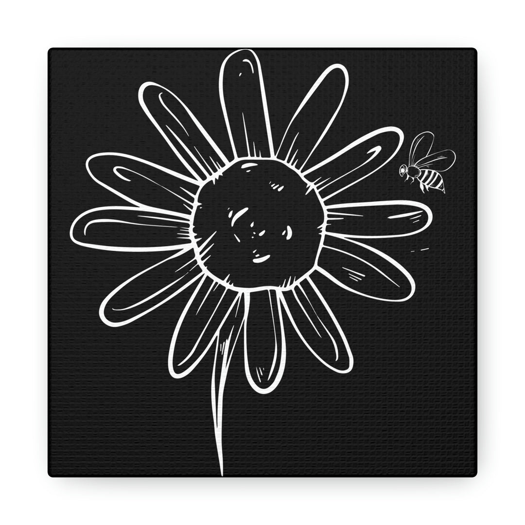 Flower and The Bee Mini Canvas Idylissa
