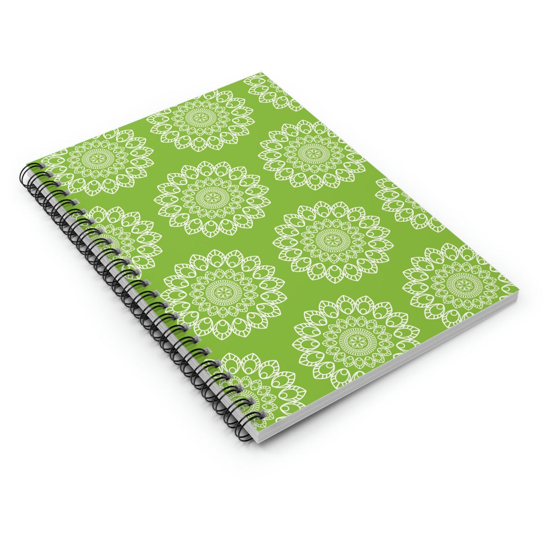 Green Burst Spiral Notebook Idylissa