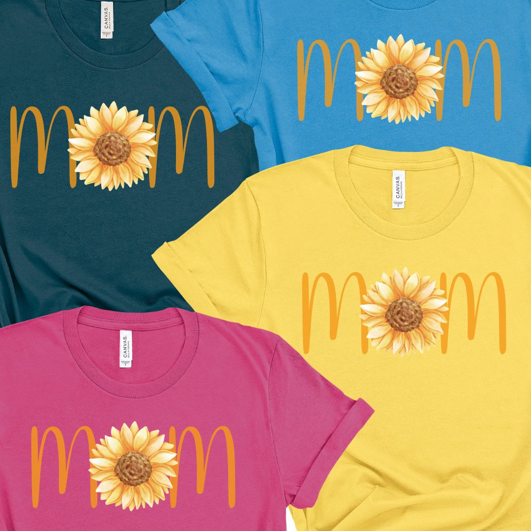 Just for MOM Sunflower Classic Graphic Tee - Choose Your Color