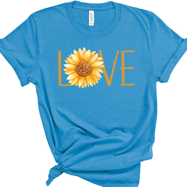 Nothing But LOVE Sunflower Classic Graphic Tee - Choose Your Color