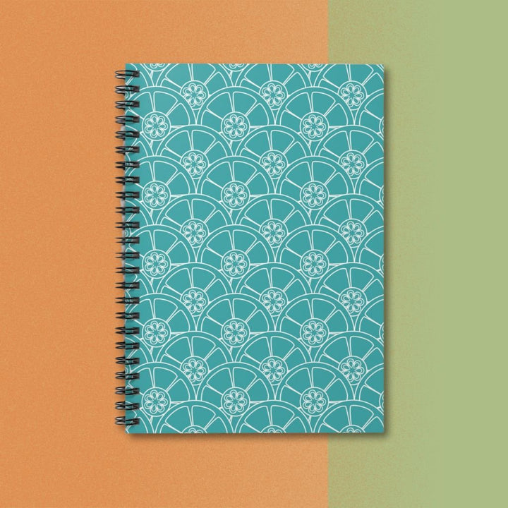 Peaceful Flowers In The Round - Everyday Spiral Notebook Idylissa