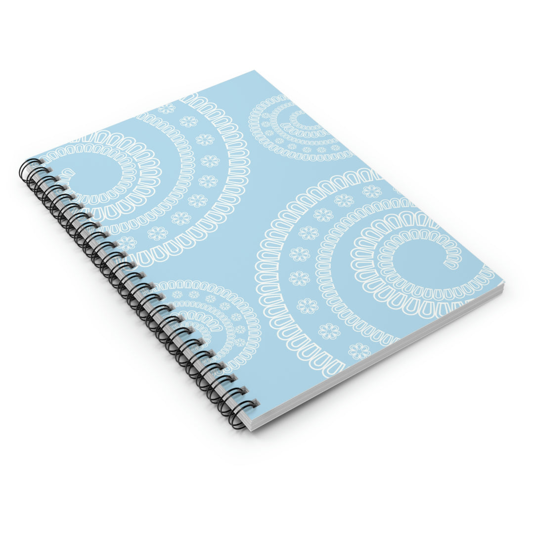 Blue Swirls Spiral Notebook Idylissa