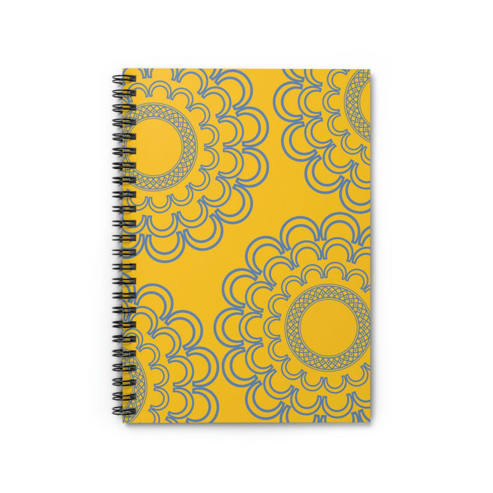 Big Flowers and Yellow Drama - Everyday Spiral Notebook Idylissa