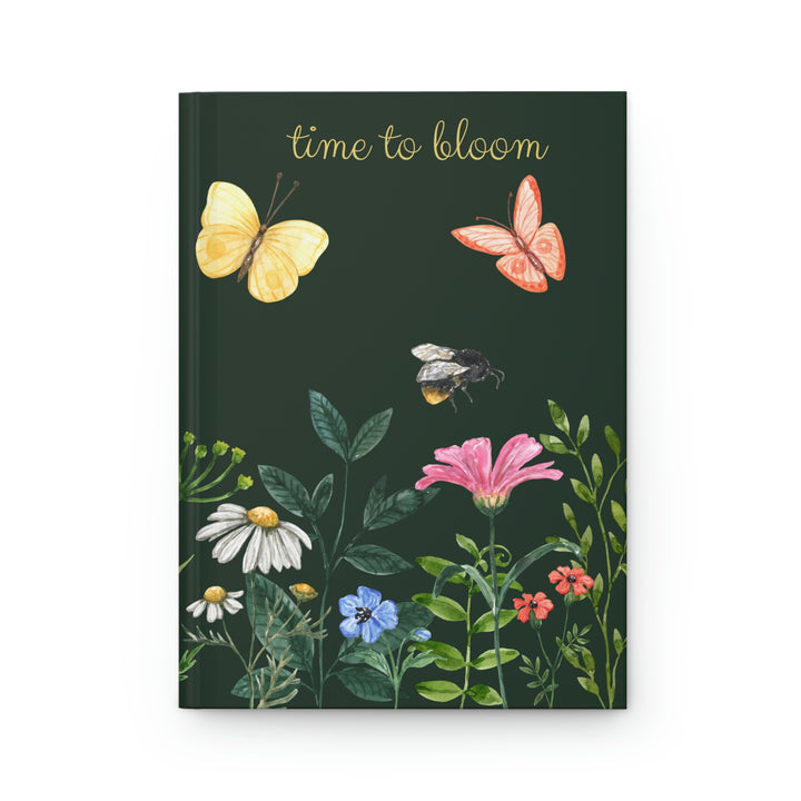 Time To Bloom Hardcover Journal Idylissa